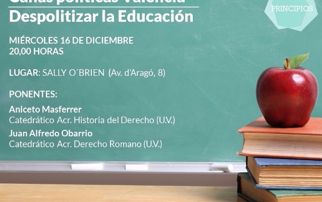 Charla-coloquio sobre La politización de la Educación: Propuestas de un cambio